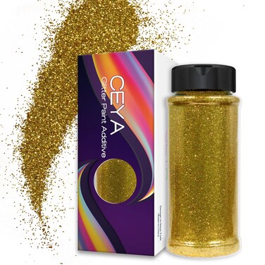 Ceya Ultra Fine Glitter Paint Additive, 3.5oz/ 100g Chartreuse Glitter Wall Paint 1/128 0.008 0.2mm for Emulsion Wall, Ceiling, Furniture, Interior Decor, Acrylic, Varnish, Satin, Flat