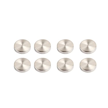 Mirror Screws 304 Stainless Steel Cap Decorative Cover Nails,Solid Standoff Screws,for Advertising Screw Fasteners,Bathroom,Mirror,Brushed Silver 25mm 8 pcs