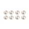 Mirror Screws 304 Stainless Steel Cap Decorative Cover Nails,Solid Standoff Screws,for Advertising Screw Fasteners,Bathroom,Mirror,Brushed Silver 25mm 8 pcs