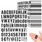980 Pcs 12 Sheets Letter Stickers Small, 1 Inch Vinyl Letter Stickers Self-Adhesive Waterproof Alphabet Stickers, Black Number Stickers 1 in Stick on Letters for Mailbox, Water Bottles, DIY (Black)