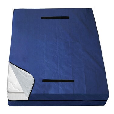 Coldwind Mattress Bags for Moving and Storage,Waterproof Mattress Cover for Moving with Heavy Duty Handles, Reusable Mattress Storage Bag, Moving Supplies &amp; Moving Bags,California King Size,Navy