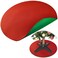 Emsiok Reversible Christmas Tree Stand Mat, 36 Inch Round Christmas Tree Floor Protector Red and Green Christmas Tree Pad Waterproof Felt Xmas Tree Mat for Under Christmas Tree to Protective Floor