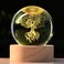 IFOLAINA Tree of Life Crystal Ball with Lighted Base Laser Engraved Glass Ball Tree of Life Night Light Decorative Globes 3D Crystal Plant Sphere Gifts for Her Birthday