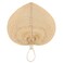 Framendino, Natural Bamboo Hand Riffia Fans Handmade Weaving for Summer Home Wedding Wall Decor