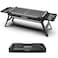 Portable Charcoal Foldable Grill, Small Grills Outdoor Cooking for Travel, Camping Smoker BBQ Grill, Stainless Steel Table Top Grill Charcoal for Outdoor Cooking, Camping, Backyard