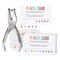 ONEDONE Reward Punch Cards Pack of 200 with Hole Puncher Behavior Incentive Awards for Teachers Kids Students Home Classroom School Business Loyalty Card - 3.5&quot; x 2