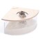 Niteangel Animal Sand-Bath Box: - Acrylic Critter's Sand Bath Shower Room &amp; Digging Sand Container for Hamsters Mice Lemming Gerbils or Other Small Pets (Triangle, Birch-Wood)