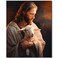 TFIAVSIN Paint by Number for Adult, Painting by Number Kits On Canvas, Jesus Holding A Lamb in His Arms DIY Oil Painting, Flameless Paint by Numbers for Adults Beginner, 16X20 Inch