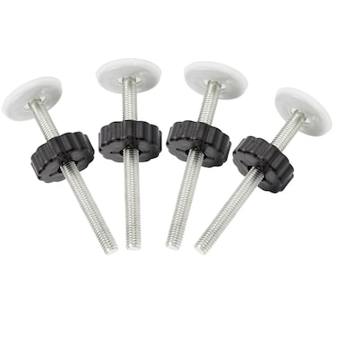 Pet Gates Spindle Rods 8mm(M8) - Replacement Parts Threaded Screw Bolts Hardware Kit Wall Protector for Baby Pressure Mounted Safety Door &amp; Pet Stair Gates (Black, M8 9CMLong)