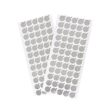GSHLLO 6 Sheets Aluminum Foil Sealing Stickers Cosmetic Bottle Sealing Tape Toothpaste Tube Sealer Round Sealing Label Paster for Makeup Storage Container 19 mm 300 Pcs