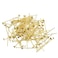 ZYAMY 300pcs Chandelier Connector Clip Pins, 3 x 30mm L Chandelier Replacement Prism Copper Pins for Fastening Suncatcher Crystals Parts, Gold