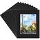 15 Pack 11x14 Black Picture Mats, Frame Mattes for 8 x10 Pictures Display Photo Frame Mat Core Bevel Cut Mat Board Show Kit for Photos, Prints, Artworks