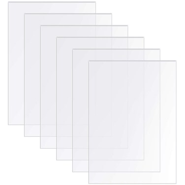 Transparent Acrylic Sheets Glass for Painting 5 x 7 Inch Acrylic Panel for Picture Frame Glass Replacement Table Signs Calligraphy and Painting, 0.08 Inch Thick