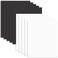 AUEAR, 8x10 Uncut Matte Boards, White and Black Backing Boards for Frames, Pictures, Arts - 10 Pack