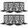 MSDADA Bookends, Book Ends for Shelves, Bookends for Office, Book Ends for Heavy Books, Book Shelf Holder Stand Home Decorative，Metal Bookend Supports, Book Stoppers, Black(3 Pairs)