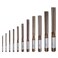 uxcell 11pcs Hand Reamers Set 3mm 4mm 5mm 6mm 8mm 10mm 12mm 14mm 16mm 18mm 20mm H8 Metric Alloy Steel Reamer Bit Straight Flutes Steel Cutting Tool for Metal Wood Hole Reaming