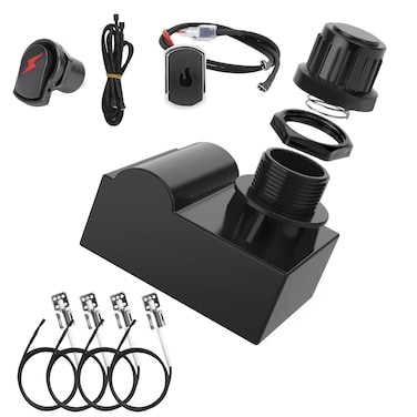 BBQration Grill Igniters for Charbroil Ignitor Replacement Kit, 4-Outlets Electronic Ignition Module with Wires G511-0055-W1 and 2 Push Buttons Igniter for Charbroil Surefire Ignition Systems