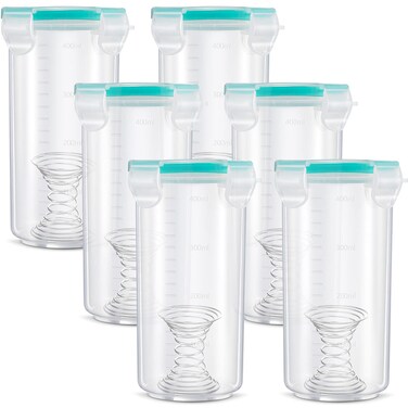 Touch up Paint Container Touch up Cups Paint Storage Cups with Lids Paint Storage Containers Airtight Paint Container with Stainless Steel Mixing Ball for Repainting Leftover Paint, 13 oz (6 Pieces)
