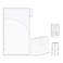 XiowDow Cash Envelopes A6 Binder Pockets Dividers 6 Tabs PP A6 Binder Inserts with Label Stickers for Budgeting A6 6-Ring Budget Binder Office Supplies Accessories (6Translucent)