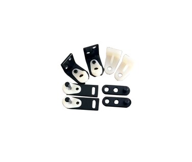 QCAA Cafe Door Gravity Pivot Hinge Set, Double Action, Matte Black, 1 Set (1Set for 2 Cafe Doors), Made in Taiwan