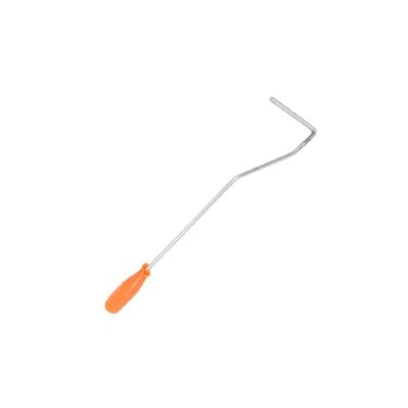 SagaSave 1 Pcs Paint Roller Handle Mini Size with Long Handle for 4" Roll, Orange for Home Decoration Painting (370mm)