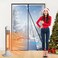 SmoothNovelty Clear Magnetic Thermal Insulated Door Curtain Transparent Magnet Patio Door Cover Auto Closer Keep Warm in Winter Windproof Insulated Self Sealing for Room Home Kitchen(36 x 83 Inch)