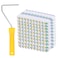 HARFINGTON 100pcs 4 Inch Paint Roller Kit, Polyester Fiber Nap Small Paint Roller Brush with 10 Inch Length Handle House Painting Supplies Wall Painting Tools
