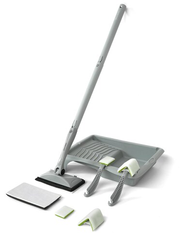 ROLLINGDOG Paint Edger - 7" Paint Pads For Painting Walls With Adjustable Angles,Extension Poles,Paint Edger Tool for Walls,High Ceilings,Trim