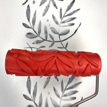 Decorative Art Texture Roller - 7" Roller (Artsy Leaf Pattern)