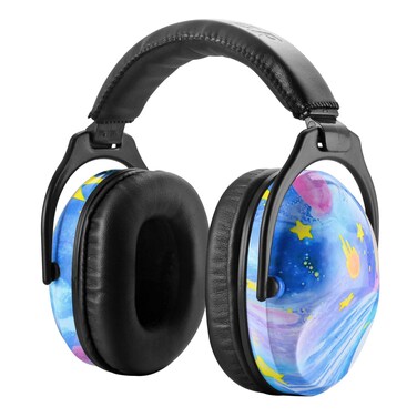 Hocazor HZ015 Kids Ear Protection Safety Earmuffs Noise Cancelling Headphones Hearing Protector Sound Proof Ear Muffs for Toddlers and Children - Blue Dream