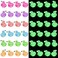 Syhood 48 Pcs Luminous Mini Flamingo Ducks Miniature Flamingo Figurines Glow in The Dark Resin Flamingo Tiny Duck Mini Resin Animals Figures for Cake Topper Garden Landscape Ornaments DIY Crafts