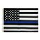 FLAGPARK Thin Blue Line Flags 12x18 inch Outdoor, Embroidered Stars Police Boat Flag, Heavy Duty Back The Blue Stripe Flags Blue Lives Matter Banner with 2 Brass Grommets