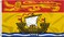 rhungift Canada New Brunswick Flag 3x5 Ft -Double Print Glossy Silk Satin Fabric Vivid Color -Canadian Province NB Flag Outdoor/Indoor Banner