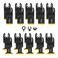 Opeisiio 20pcs Titanium Oscillating Tool Blades for Metal Nails Hard Material and Wood Plastic - Multitool Blades Fit Dewalt Bosch Worx Milwaukee Ryobi