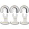 HEMUNC 6Pcs Diamond Oscillating Tool Blades, Multi Tool Mortar Cutting Saw Blades Precise for Grout Removal and Soft Tile Cut