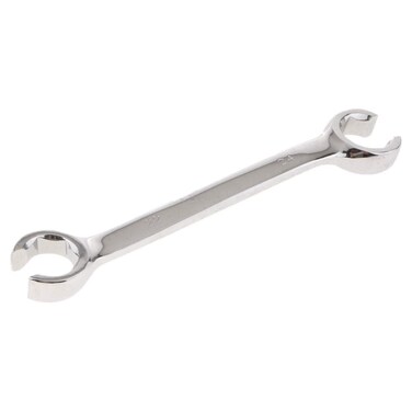 Flare Nut Wrench, Metric Double Open End Offset Fuel Pipe Spanner for Removing or Replacing Nuts (22mm x 24mm)