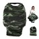 TUOKING Car Seat Covers for Babies, Multi-Use Cover-Silky Mom Nursing Cover Infant Breastfeeding Scarf Shopping Cart High Chair Ultra-Soft Stretchy for Boys and Girls Camo