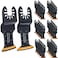 Trivd Frol 50Pcs Curved-Edge Oscillating Tool Blades Professional Universal Oscillating Saw Blades Wood Multitool Blades Compatible with Dewalt, Milwaukee, Ryobi, Rockwell, Bosch