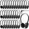 Flutesan 30 Pack Wired Headphones, Adjustable On Ear Headphones, Kids Headphones with Stereo, Children Headphones Earbuds for Kids, Boys, Girls, Schools, Laptop, Travel, Plane, Tablet (Mixed Colors)