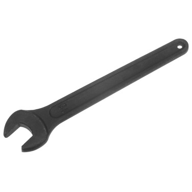 uxcell 16mm Single Open End Spanner, High Tensile Steel Single Open Wrench Hand Tool for Mechanical Automotive Repair, Black