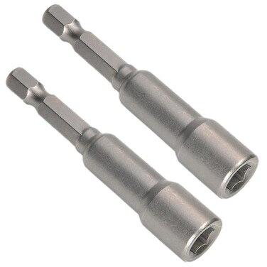 Utoolmart 1/4" Quick-Change Hex Shank 7mm Nut Setter Driver Drill Bit, 65mm Length, Metric With-magnetic 2Pcs