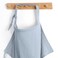 Blissful Diary Muslin Nursing Cover for Breastfeeding, Breathable Breastfeeding Cover up with Arch Neckline for Women, Nursing Apron(Light Blue)