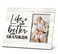 SRADMO Life is Just Better with Grandkids Picture Frame,Best Grandparents Gifts 10&times;8 inch Wooden Tabletop Photo Frame,Grandparents Day Birthday Gifts for Grandparents from Granddaughter