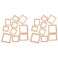 DECHOUS 20Pcs Miniature Picture Frames Dollhouse Wood Frames 1 12 scale Mini Dollhouse Accessories Tiny Dollhouse Frames Mini Picture Frames Decoration for DIY Miniature Scene
