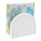 Sizikato Sunflower Embossed Porcelain Tabletop Napkin Holder for Kitchen Restaurant Home Decor, 6 Inches
