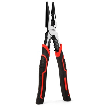 HAUTMEC 9" Needle Nose Pliers High Leverage Combination Pliers 4 in 1 Multifunctional Heavy Duty Long Nose Pliers HT0274-PL