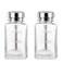 2 PCS 6 Oz Glass Pump Dispenser Bottle Push Down for Nail Polish Remover, Clear Refillable Dispenser Bottle Hand Pumping Press Container with Metal Flip Cover Pump Bottle Dispenser (A)