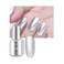 KYDA 18ml Silver Mirror Nail Polish, Bright Colorful Nail Polish for Nail Art, Longlasting Mirror Effect Nail Art Polish, Gorgeous Reflective Manicure Nail Lacquers-Silver, 0.61 fl oz