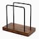 Wood Napkins Holder with Metal Wire, Standing Napkin Holder for Table, Kitchen &amp; Dining Room D&eacute;cor