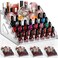 Jetec 2 Pcs 7 Tiers Style Acrylic Nail Polish Organizer Clear Glasses Holder Sunglasses Organizer Nail Polish Holder Acrylic Glasses Stand Essential Oils Cosmetic Display Cases Eyewear Rack